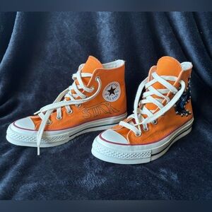 Converse x Come Tees Chuck 70 High Star Light Path Orange M5 W7